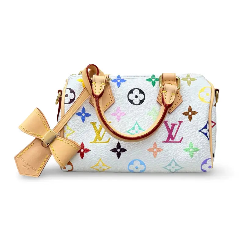 Louis Vuitton x Takashi Murakami Nano Speedy Multicolor Monogram New