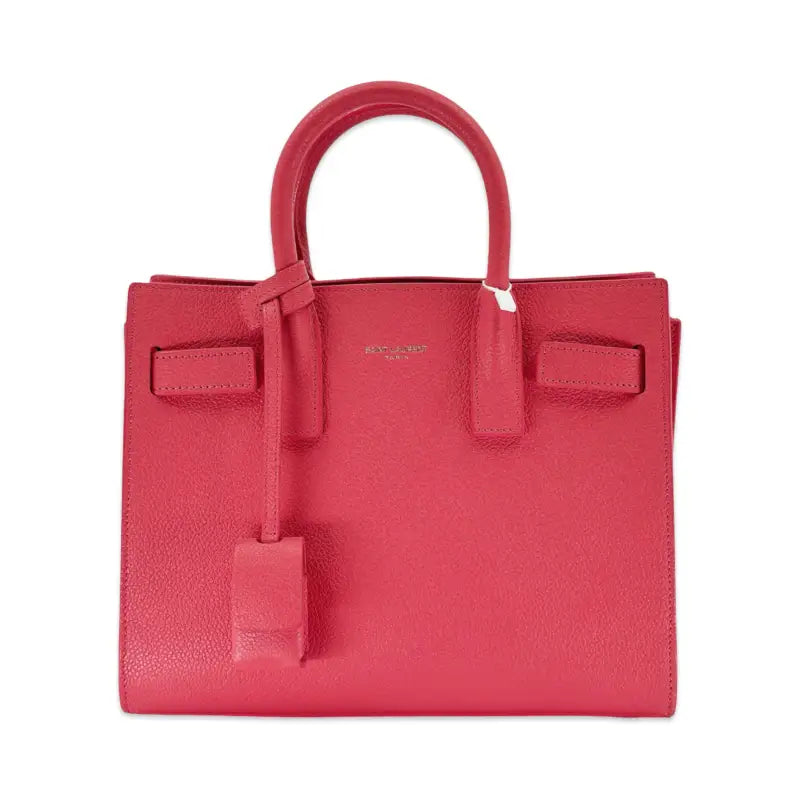 Saint Laurent Nano Sac de Jour – Coral Grained Calfskin Pre-Owned Excellent