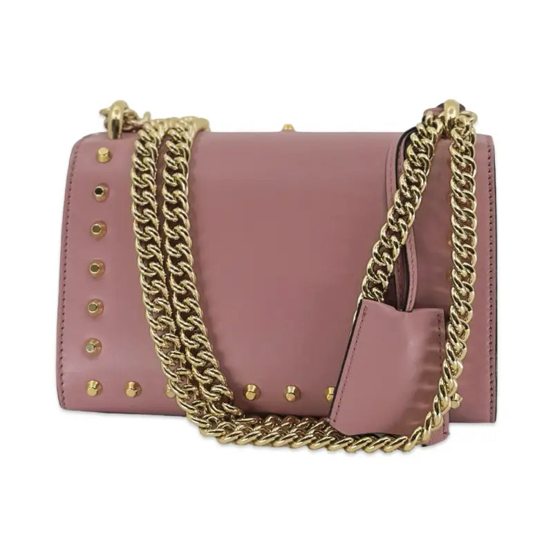 Gucci Padlock Shoulder Bag Small | Pink Studded Calfskin | PRE-OWNED EXCELLENT