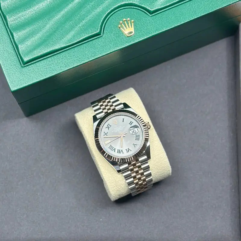 Rolex Datejust 41 – Ref. 126331 | Slate Dial | Everose Rolesor | Fluted Bezel | Jubilee | 2024 | New